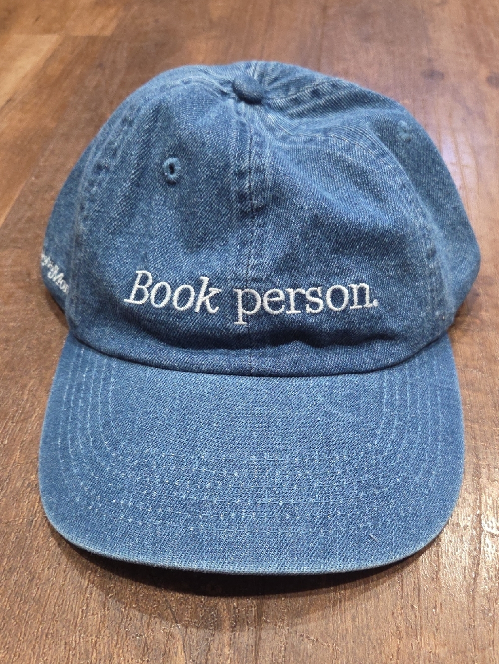 Embroidered Denim Baseball Cap
